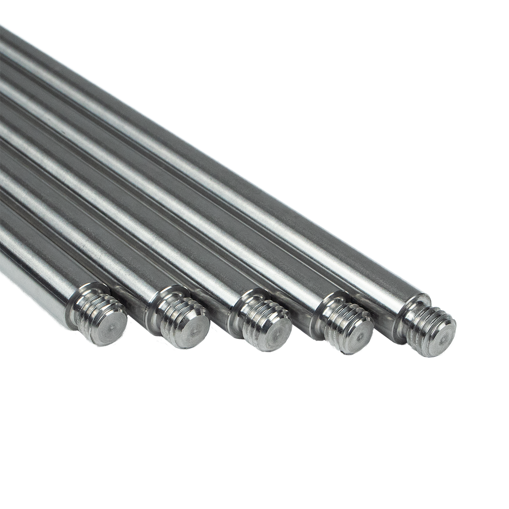 Stativstab mit Gewinde M10 - Ø 15 mm, Länge 1250 mm - Edelstahl